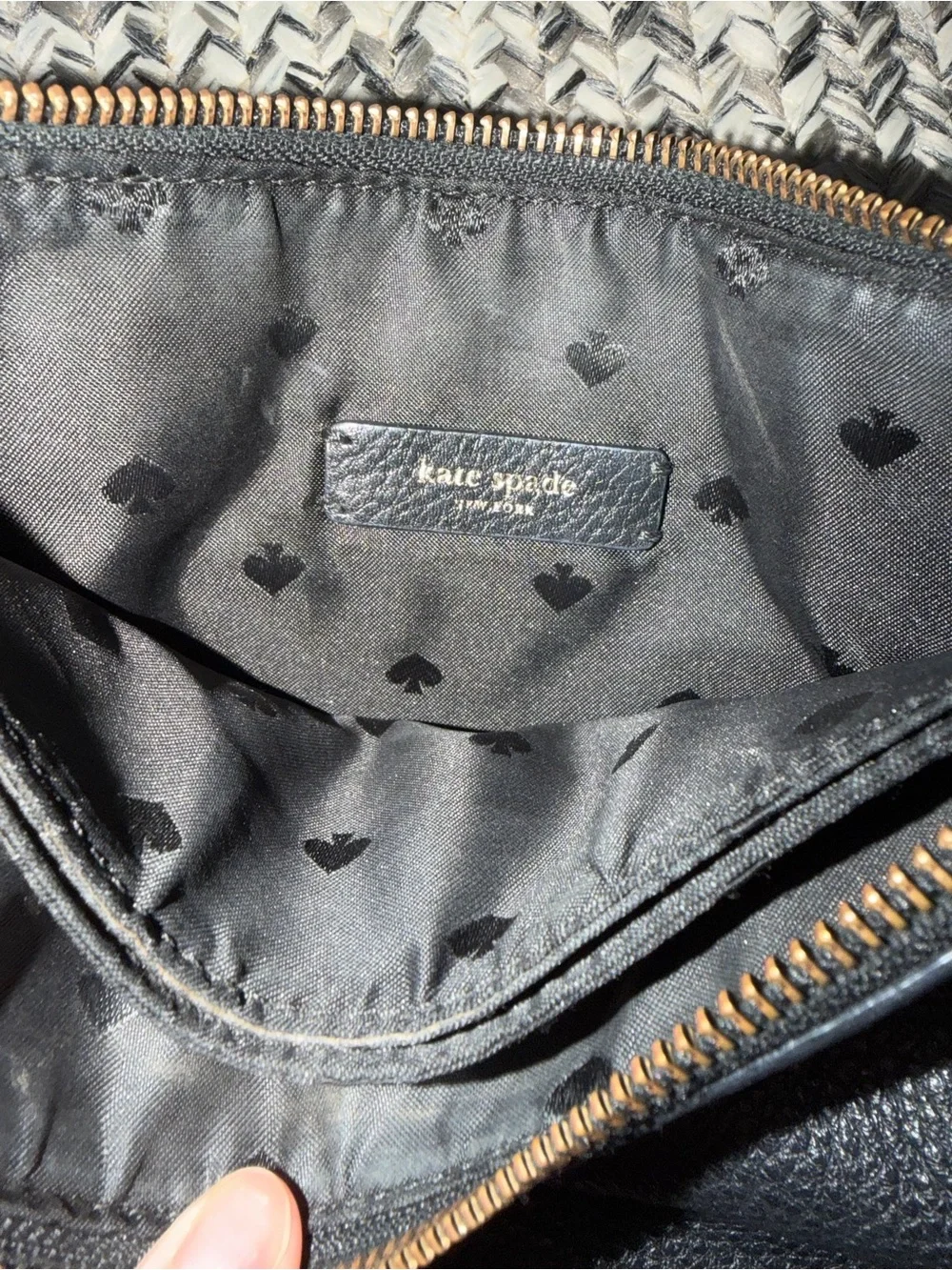 Kate Spade Black Pebbled Leather Crossbody Bag